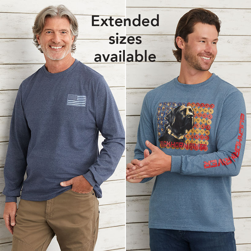 Men's Buckhorn River Americana Long Sleeve Graphic T-Shirt