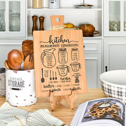 Cookbook Holder & Stand with Kitchen Conversions Chart