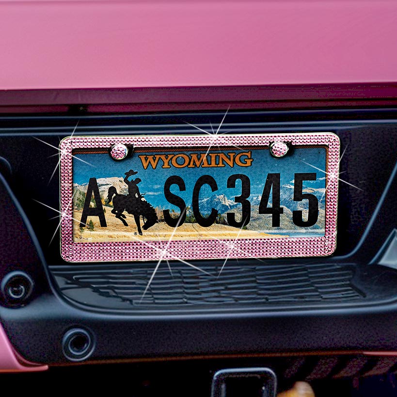 Glitzy License Plate Frames