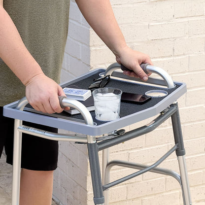 Walker Tray with Grip Mat