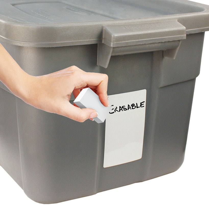 Erasable Labels Starter Kit with 10 Labels Eraser and Pen 3x5