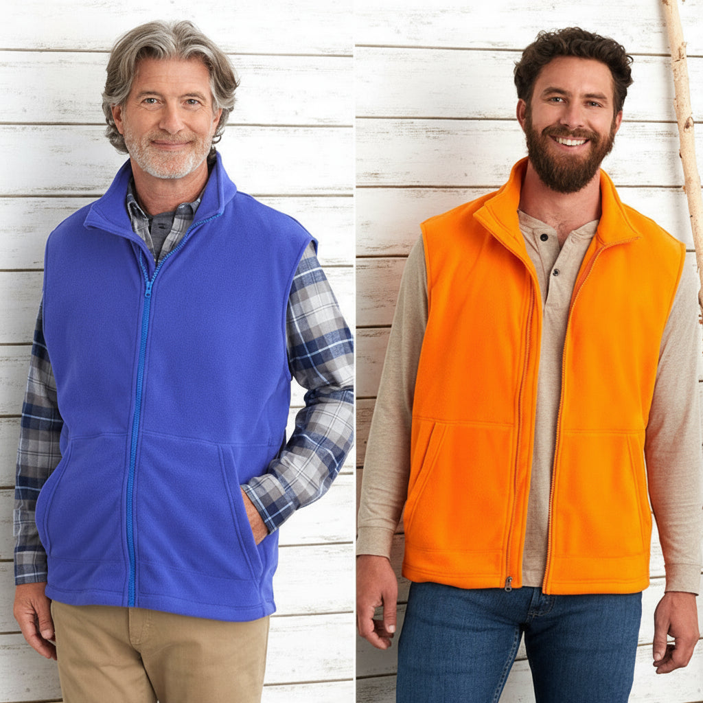 Men's Fleece Zip-Up Vest