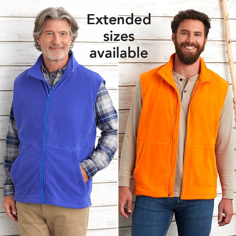Men's Fleece Zip-Up Vest