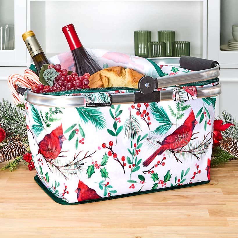 Festive Collapsible Storage Basket