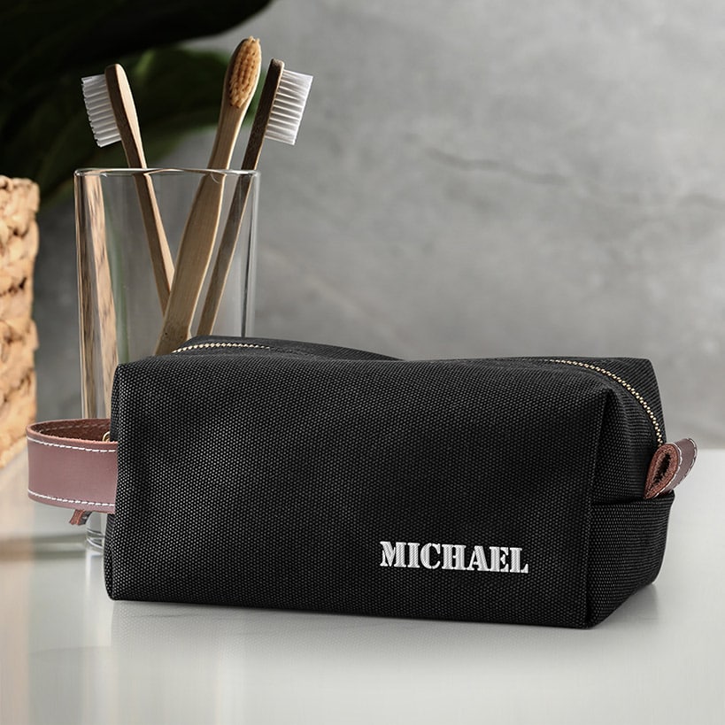Personalized Canvas Toiletry Kit
