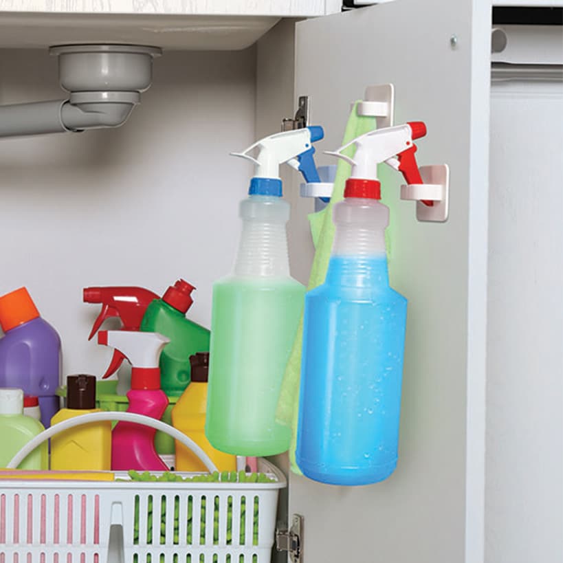 Wall-Mounted Spray Bottle Holders - 3-Pk.