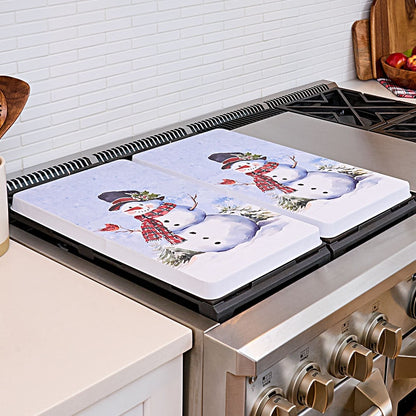 Set of 2 Festive Stove Burner Covers