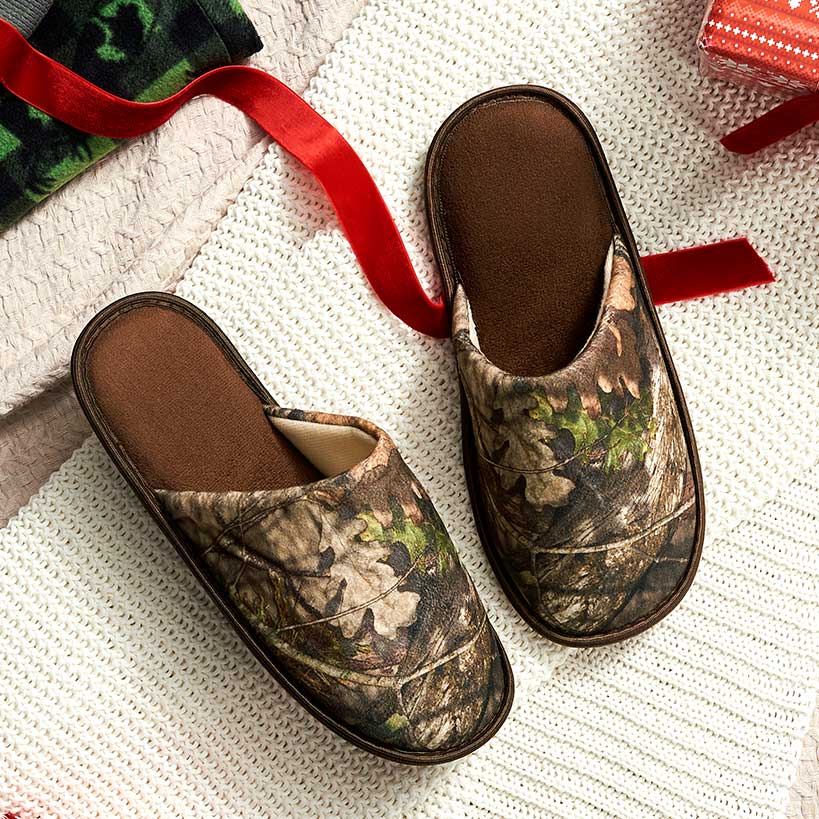 Men's Mossy Oak Camo Slippers