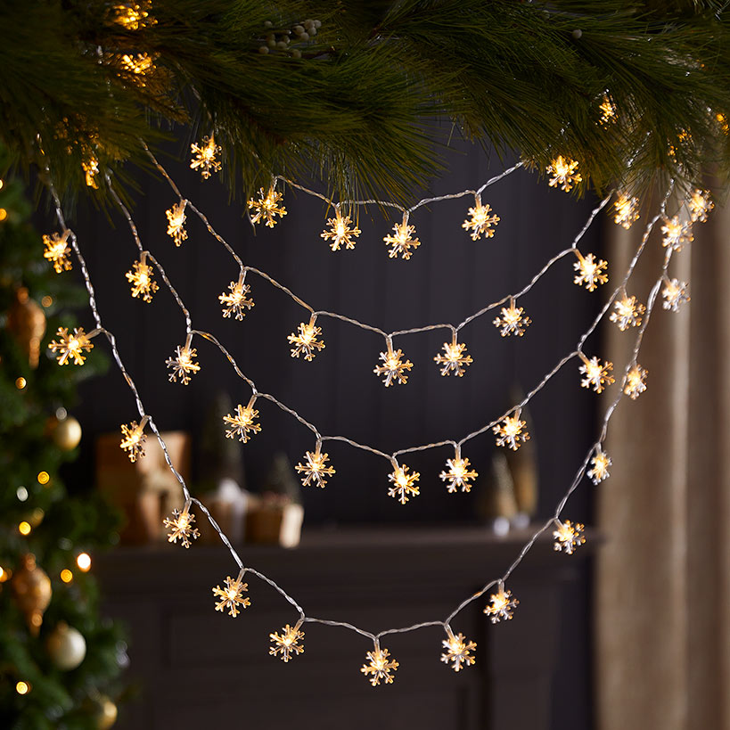 Snowflake String Lights