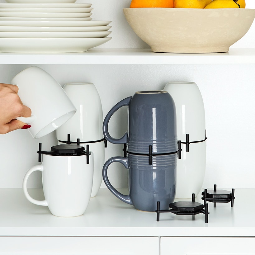 Set of 6 Mug Stackers