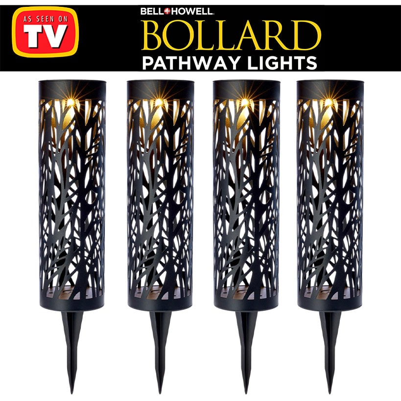Bell+Howell® Solar Bollard Pathway Lights - Illuminate Your Outdoors