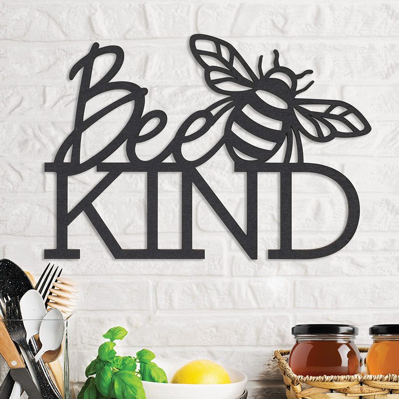 Bee Kind Wood Hanging Plaque