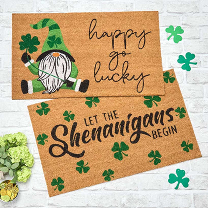 St Patrick's Day Coir Doormat 30" x 18"