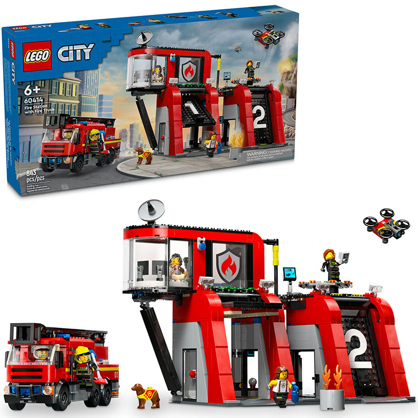 LEGO® City Fire Station with Fire Truck Playset