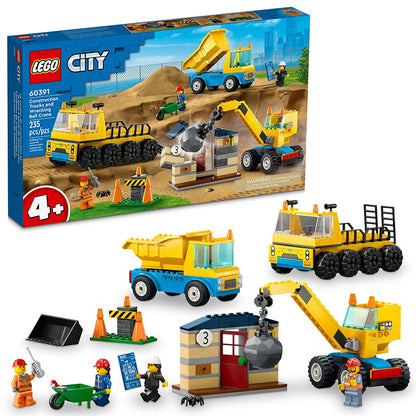 LEGO® Construction City Trucks and Wrecking Ball Crane