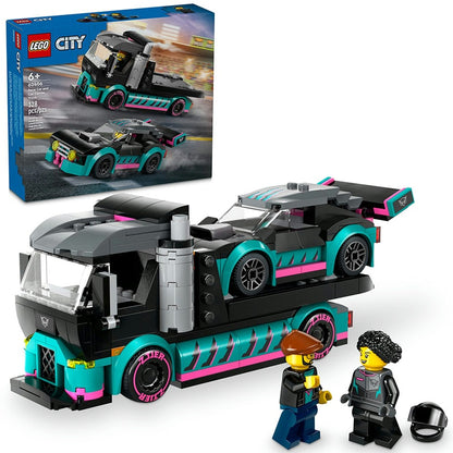 LEGO® City Race Car and Car Carrier Truck Building Toy