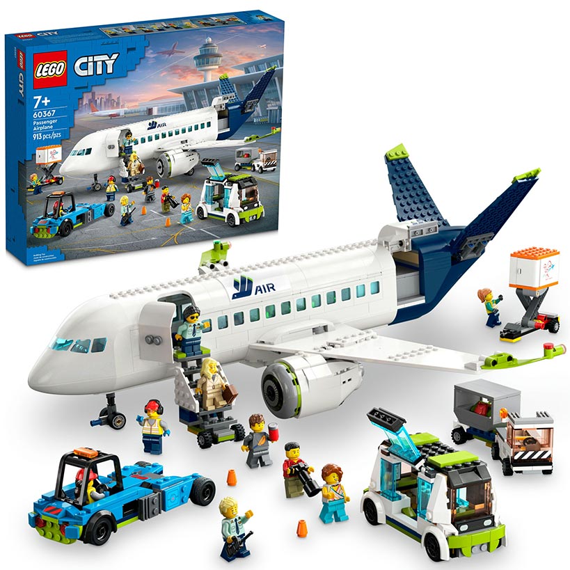 LEGO® City Passenger Airplane Building Toy Set