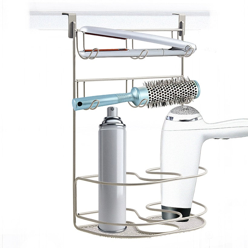 Mybella Over-the-Cabinet Door Deluxe Tiered Styling Station