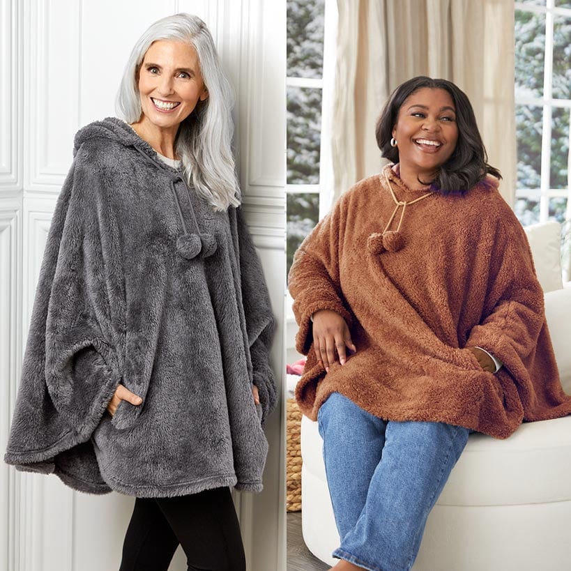 Women's Comfy Cozy Weekend Poncho