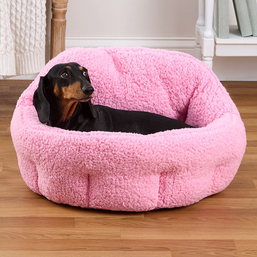 Deep-Dish Sherpa Pet Bed