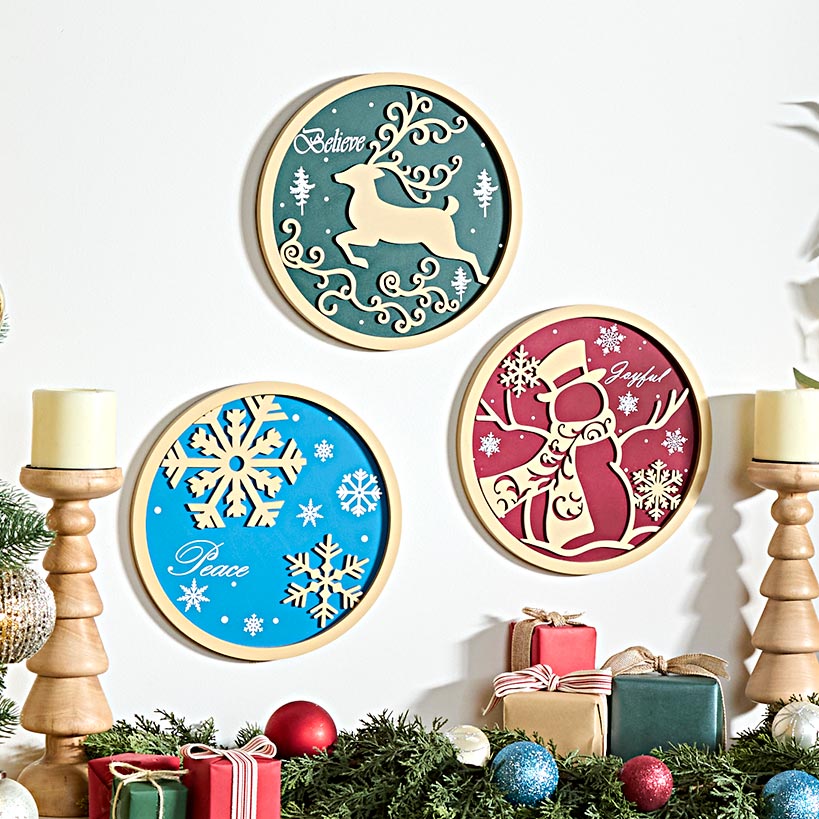 Holiday Wall Art Trio