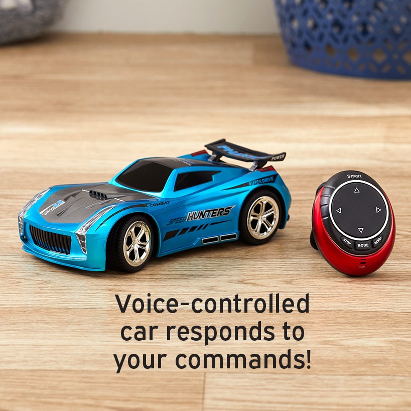 Interactive Voice-Controlled Race Car - Rechargeable with Realistic Lights
