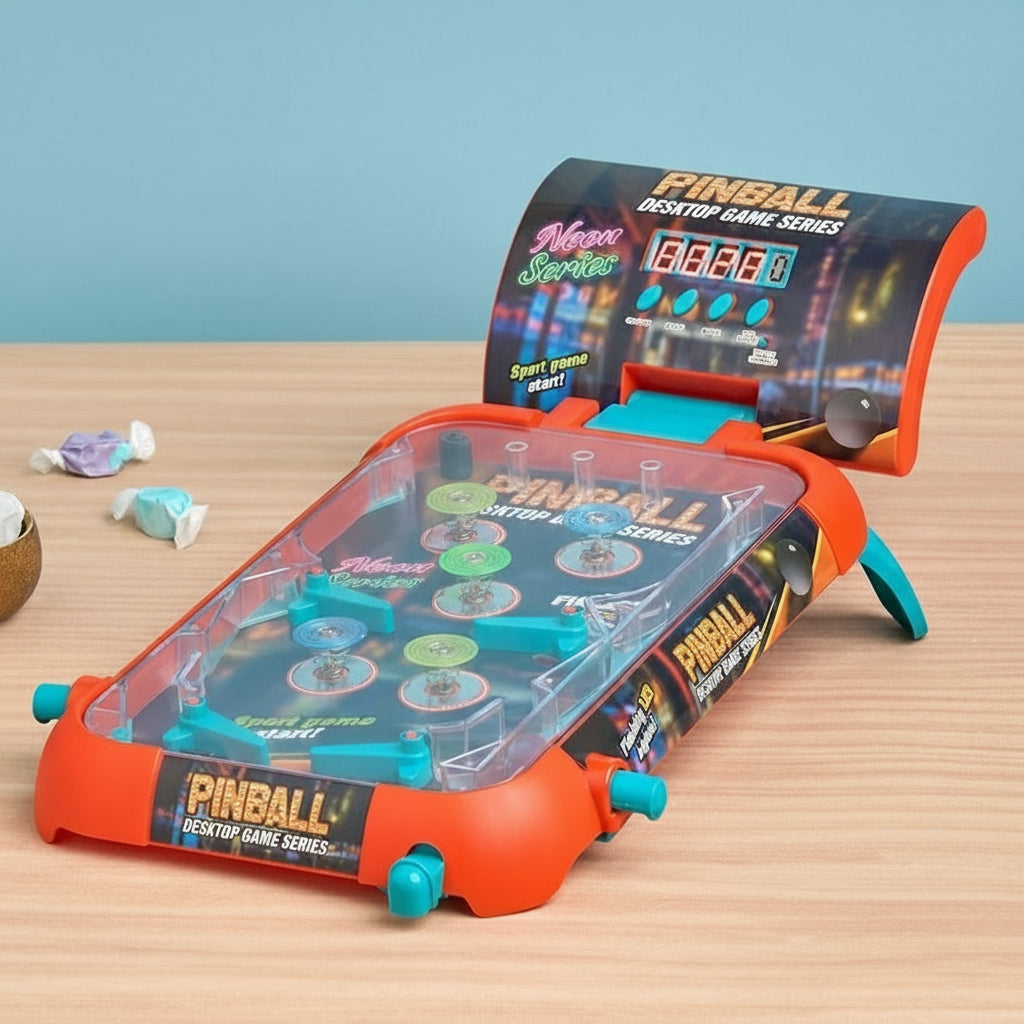 Pinball Table with Light and Sound-Arcade Action with Dual Flipper Controls