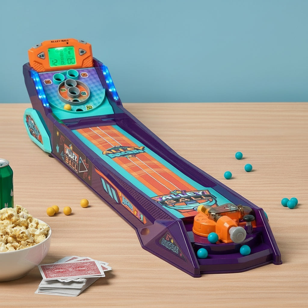 Electronic Alley Arcade Game - Fun Rolling Action with Lights and Sound