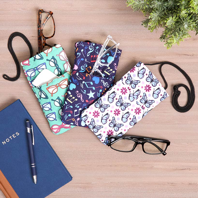Quilted Glasses Case on a String