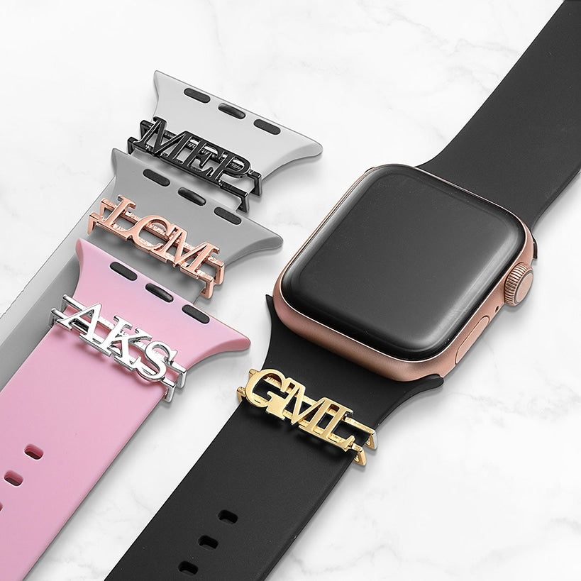 Personalized Plated Monogram Slider for Tech Watch