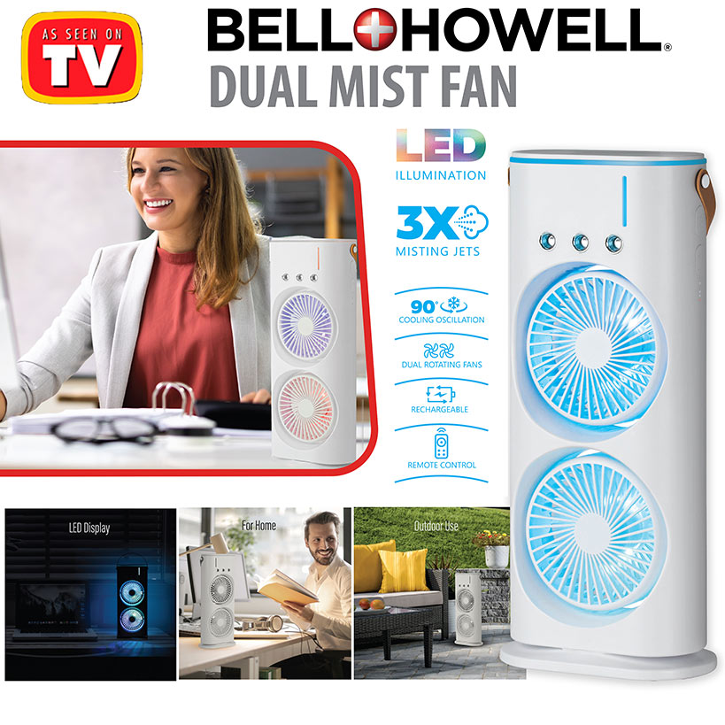Bell+Howell® Dual Mist Fan