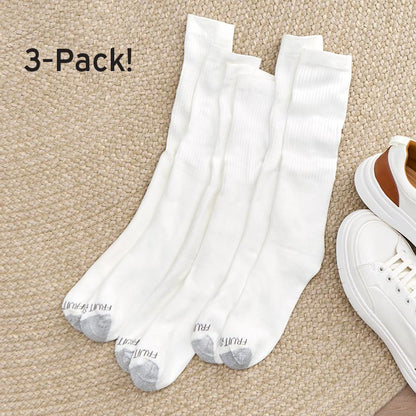 Fruit of the Loom Men's Crew Socks 3 Pack