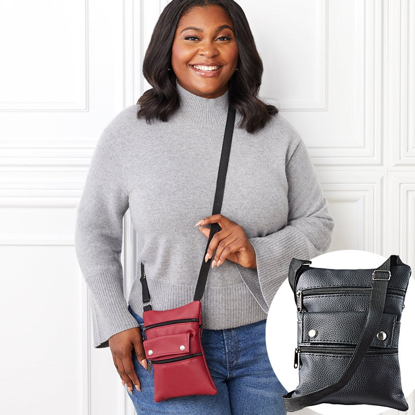 Crossbody Bag with Matching Mirror
