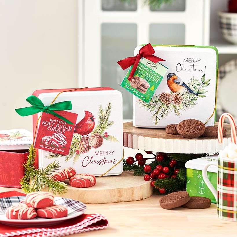 Holiday Artisan Cookies in Decorative Gift Tin