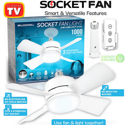 Bell+Howell® Socket Fan Light