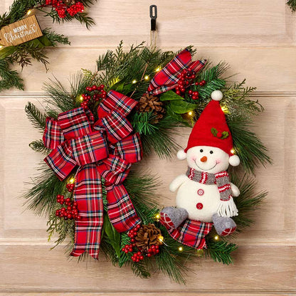 Christmas Snowman Wreath