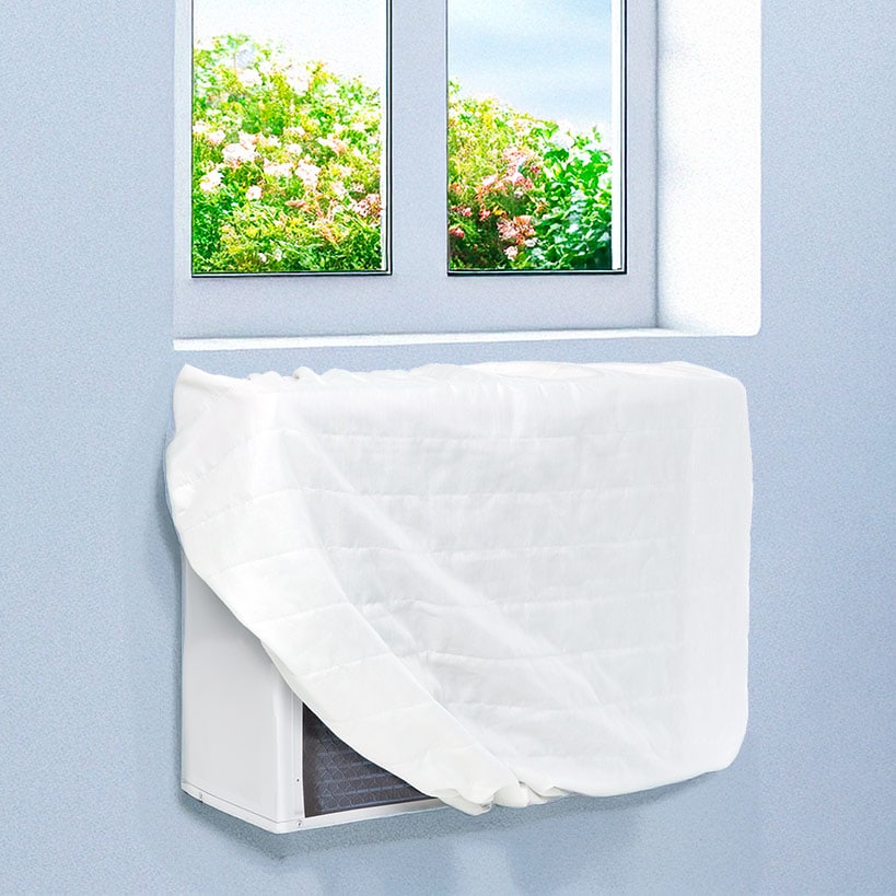 Interior Window Air Conditioner Cover-Stop Drafts and Reduce Heating Costs