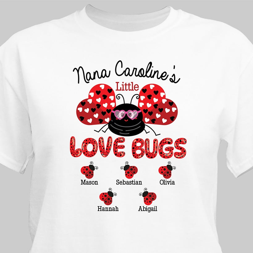 Personalized Valentine Little Lovebug T-Shirt
