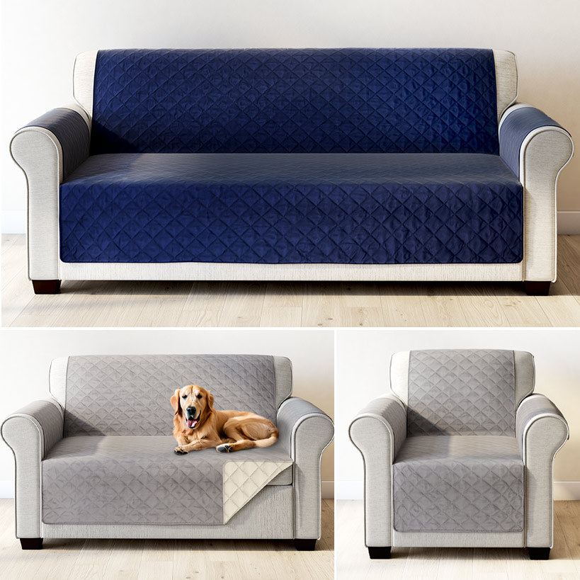 Solid Color Reversible Furniture Covers
