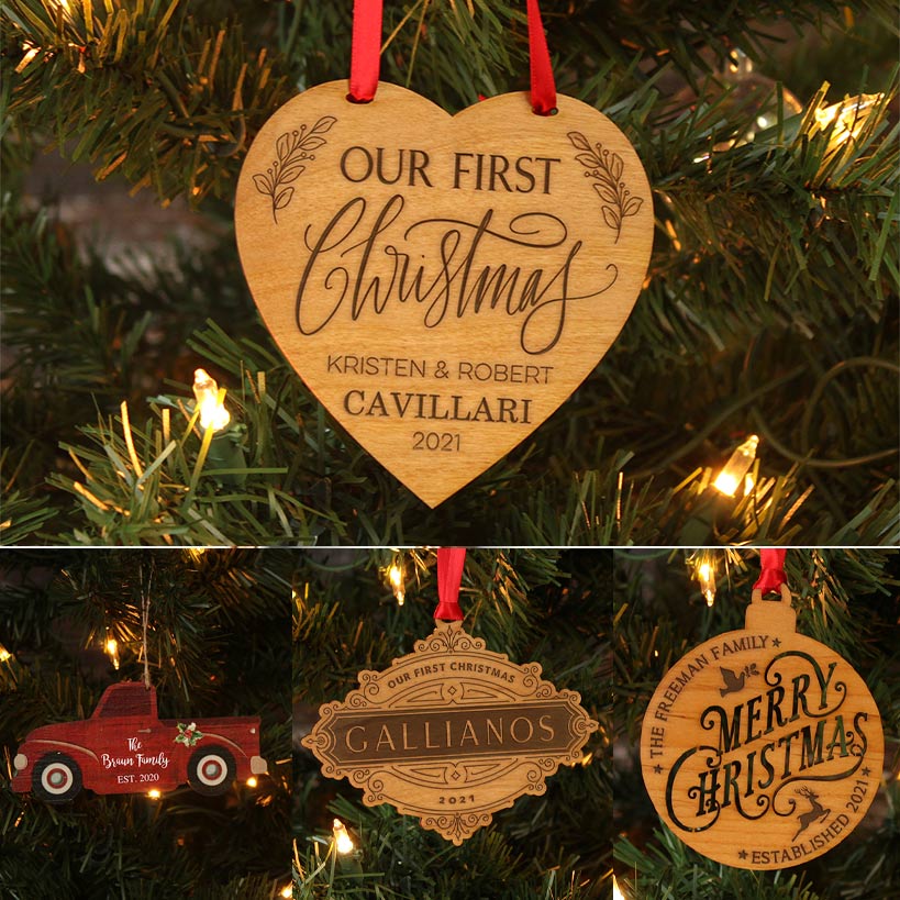 Personalized Wood Ornaments