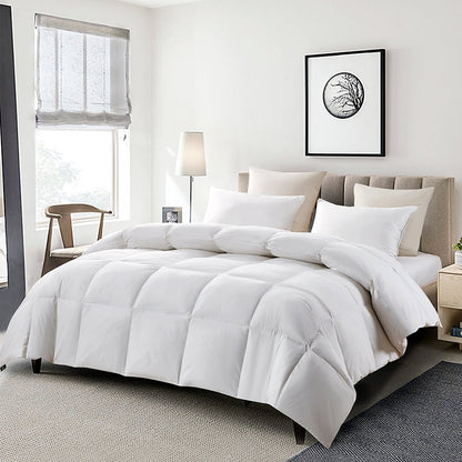 Serta All-Season 233-Thread Count Goose Feather and Down Fiber Comforter