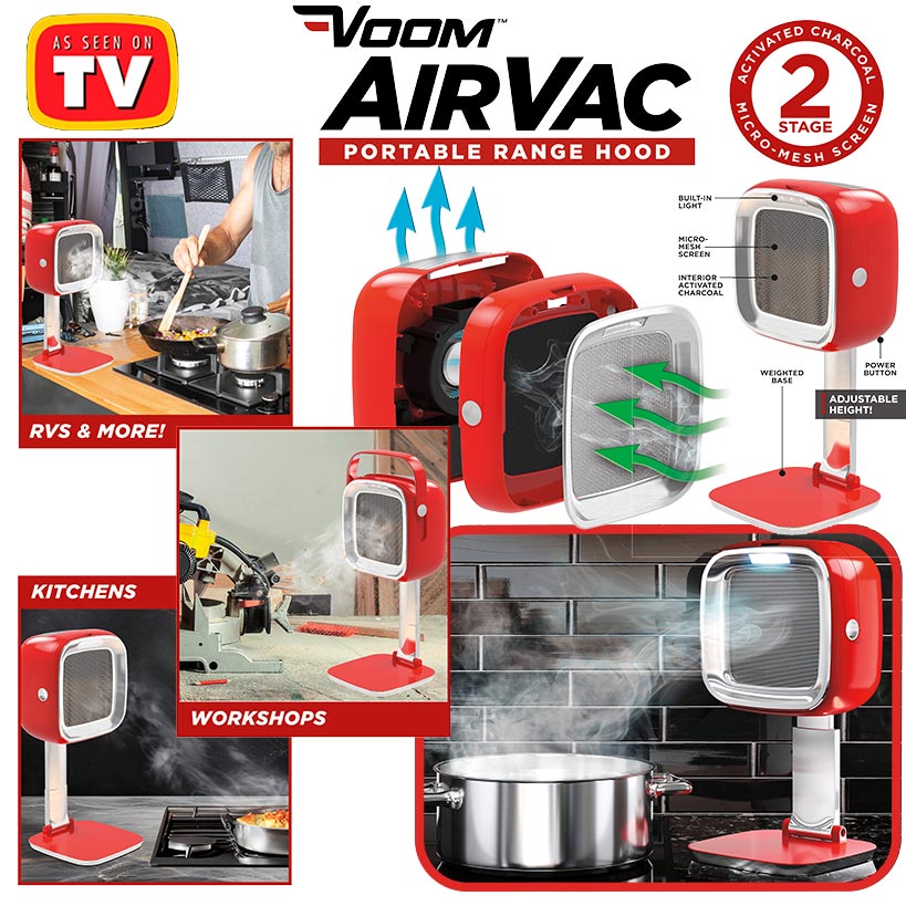 Voom™ Air Vac Portable Adjustable Range Hood