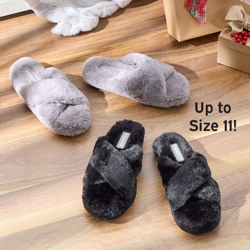 Women's Tempur-Pedic® Sloann Faux Fur Slippers