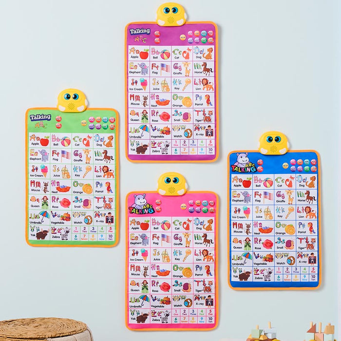 Educational Wall Chart - Learn the Alphabet, Numbers, with Sound ...