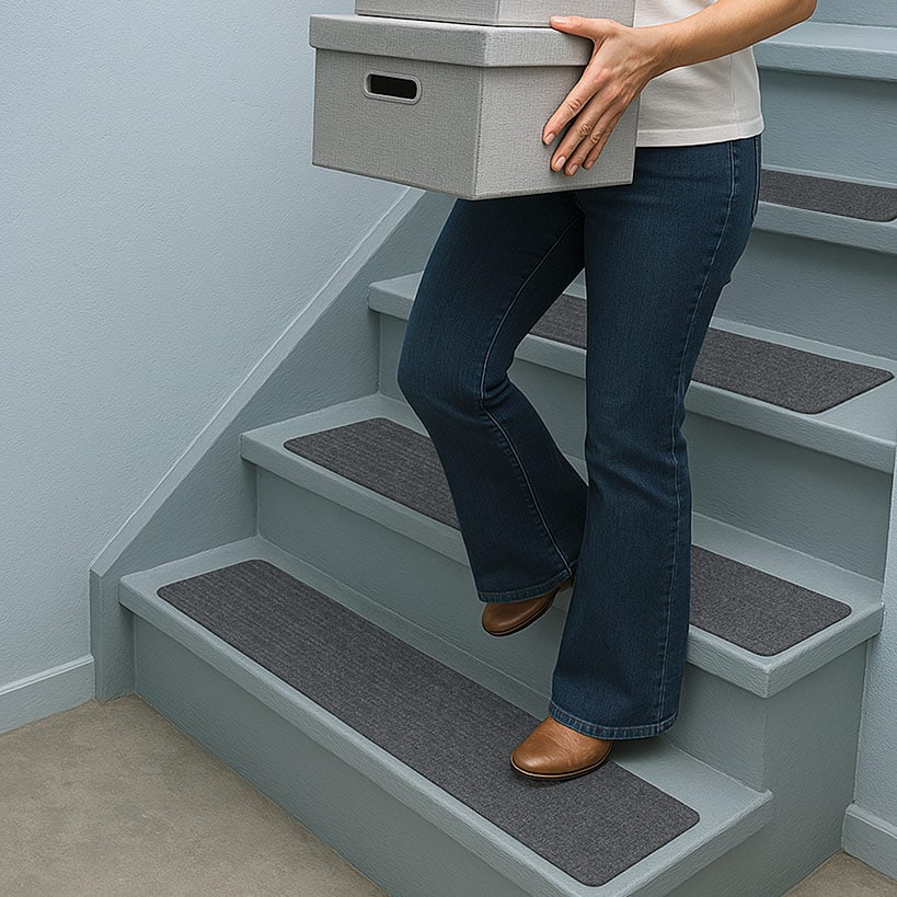 Indoor Non-Slip Stair Treads Carpet Set of 2