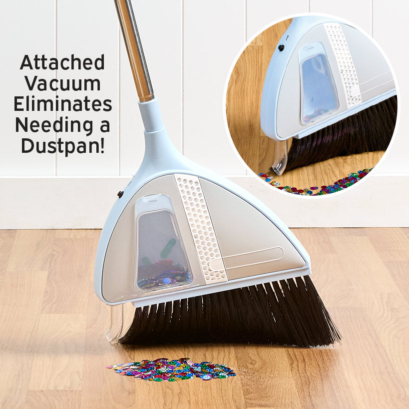 Vacuum Broom Cordless Cleaning Sweeper Lightweight USB Rechargeable