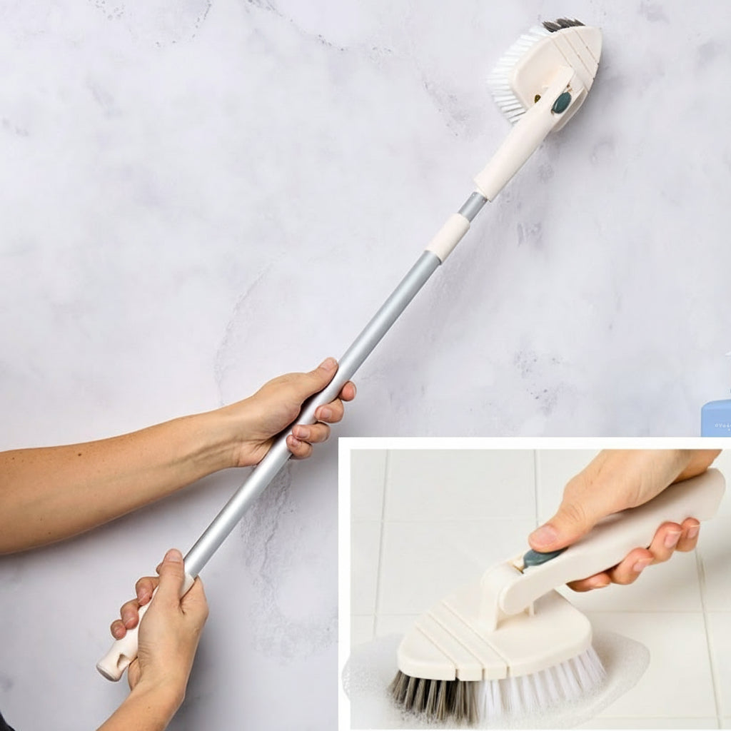 Bathroom Scrubber Tile All Surface Lightweight Telescoping Pole