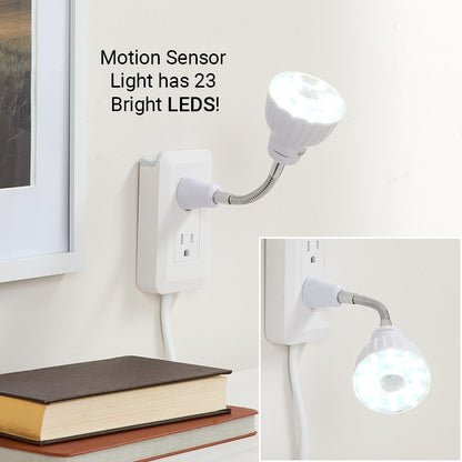 LED Motion Sensor Flexible Plug-In Light