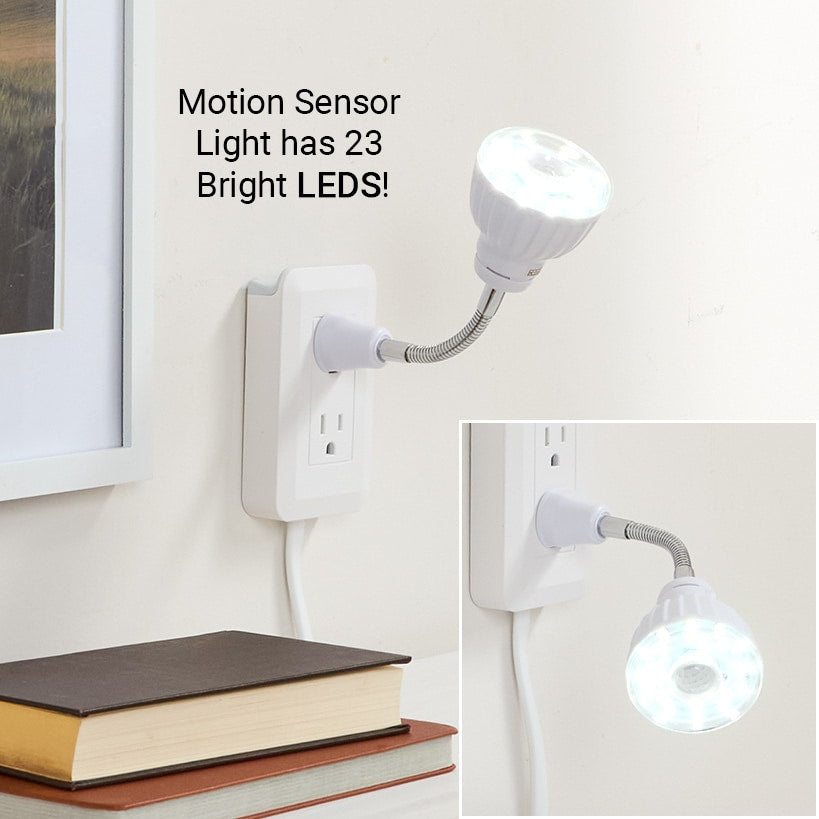 LED Motion Sensor Flexible Plug-In Light