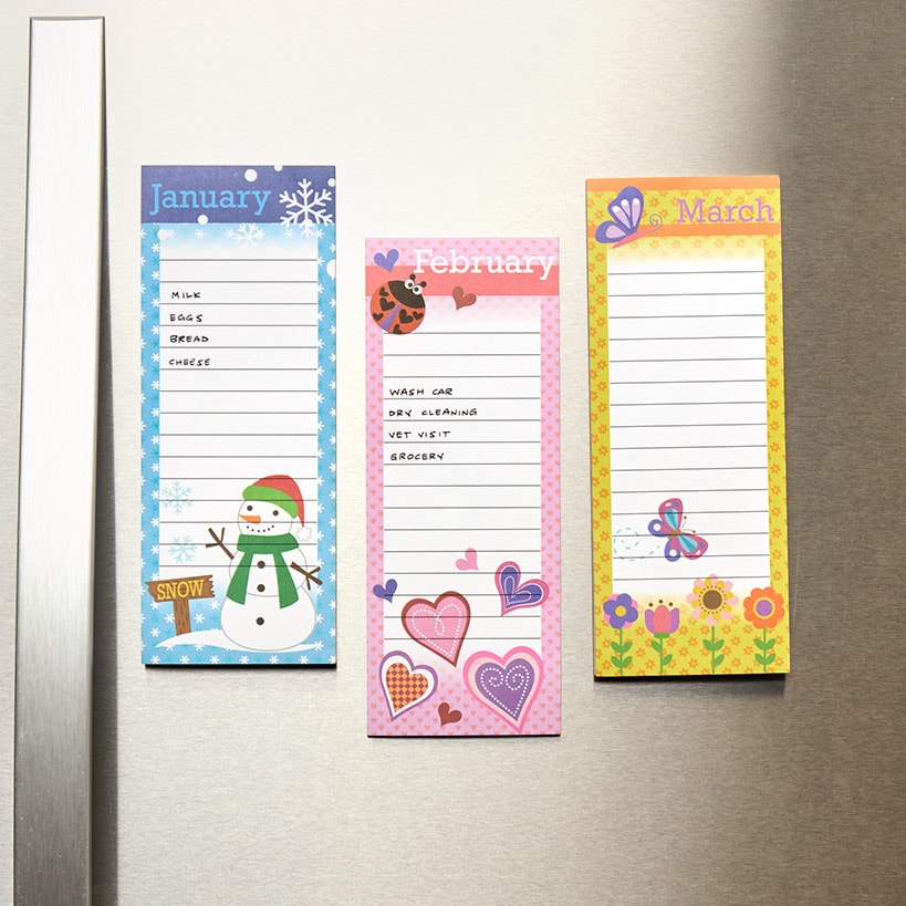 Calendar List Pads 12 Months 3.50"W x 11.50"L